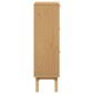 vidaXL Παπουτσοθήκη OLDEN Καφέ 55x35x120 εκ. από Μασίφ Ξύλο Πεύκου
