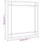 vidaXL Καθρέφτης Τοίχου Τετράγωνος Μαύρος 50 x 50 εκ. από Σίδερο