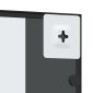 vidaXL Καθρέφτης Ορθογώνιος Μαύρος 40 x 80 εκ. από Σίδερο