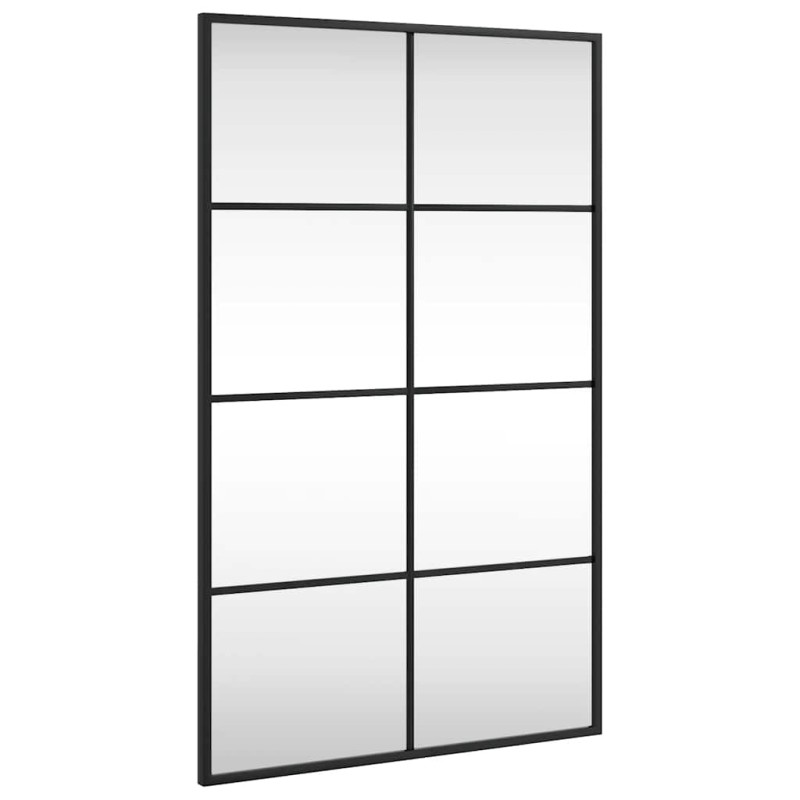 vidaXL Καθρέφτης Ορθογώνιος Μαύρος 50 x 80 εκ. από Σίδερο