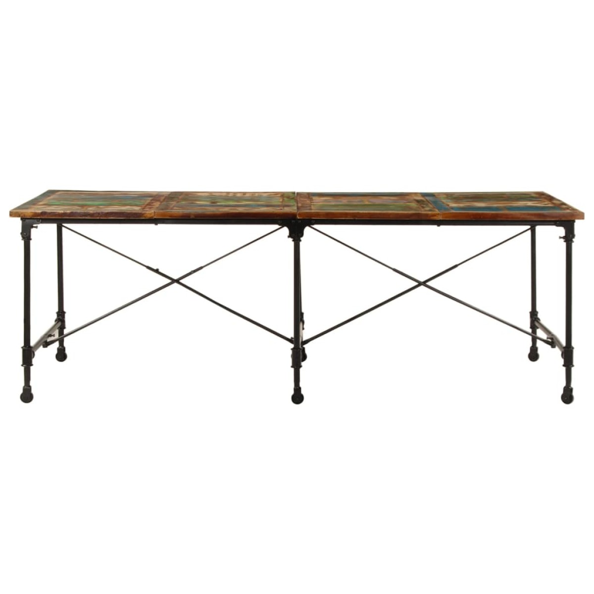 vidaXL Τραπεζαρία 220 x 90 x 77 εκ. από Μασίφ Ανακυκλωμένο Ξύλο