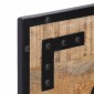vidaXL Κρεμάστρες Τοίχου 2 τεμ 80x8x25εκ Μασίφ Ακατέργαστο Ξύλο Μάνγκο