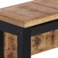 vidaXL Κρεμάστρα Ρούχων 87x10x27 εκ. Μασίφ Ακατέργαστο Ξύλο Μάνγκο