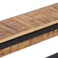 vidaXL Κρεμάστρα Ρούχων 87x10x27 εκ. Μασίφ Ακατέργαστο Ξύλο Μάνγκο