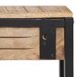 vidaXL Κρεμάστρα Ρούχων 87x10x27 εκ. Μασίφ Ακατέργαστο Ξύλο Μάνγκο