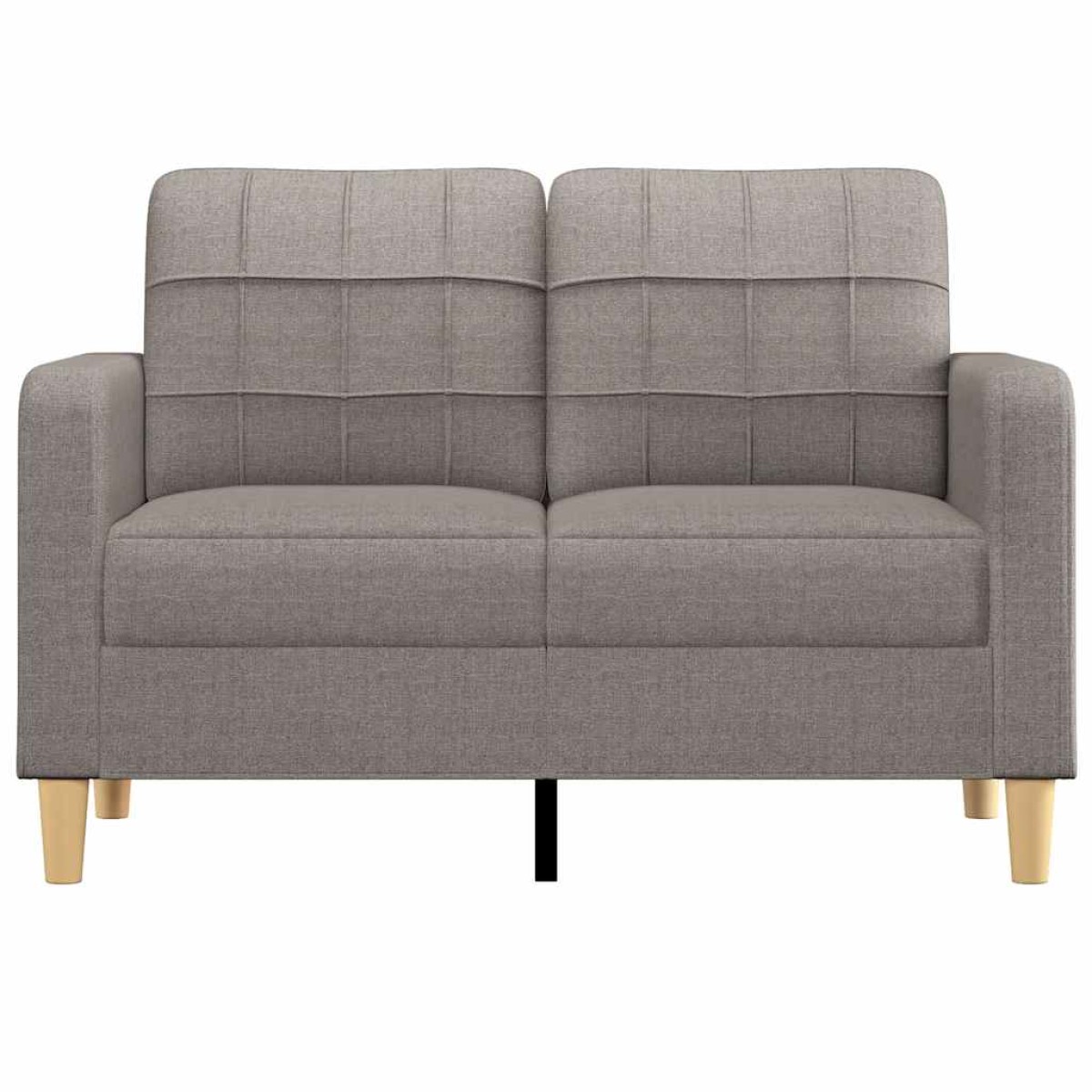 vidaXL Καναπές Διθέσιος Taupe 120 εκ. Υφασμάτινος