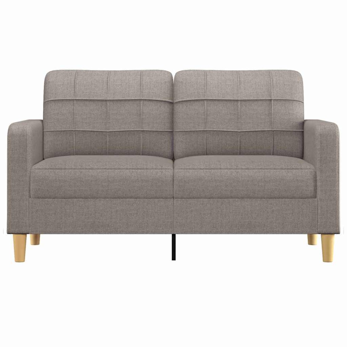 vidaXL Καναπές Διθέσιος Taupe 140 εκ. Υφασμάτινος