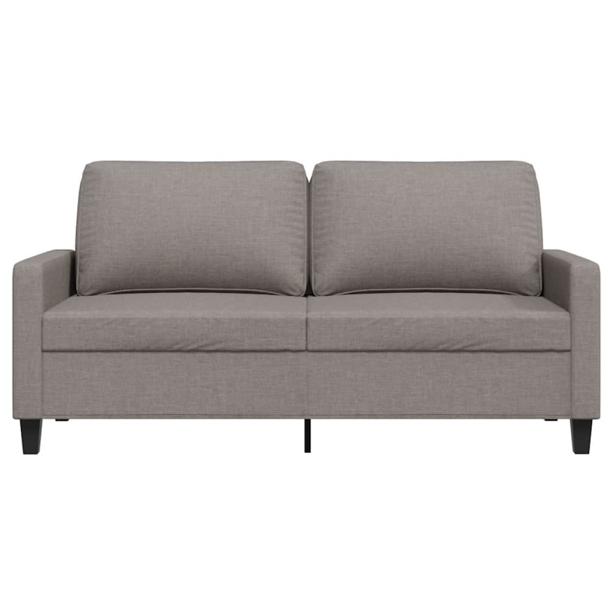 vidaXL Καναπές Διθέσιος Taupe 140 εκ. Υφασμάτινος