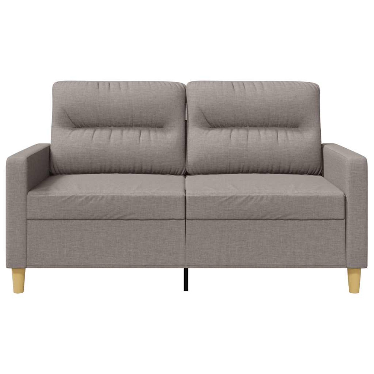 vidaXL Καναπές Διθέσιος Taupe 120 εκ. Υφασμάτινος