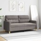 vidaXL Καναπές Διθέσιος Taupe 140 εκ. Υφασμάτινος