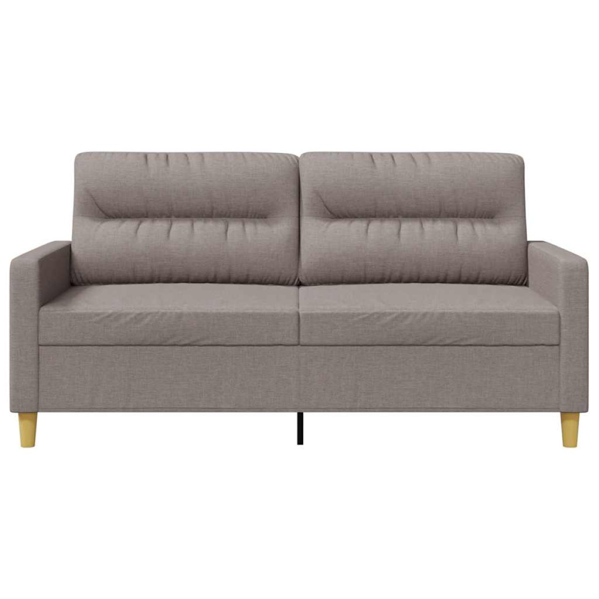 vidaXL Καναπές Διθέσιος Taupe 140 εκ. Υφασμάτινος