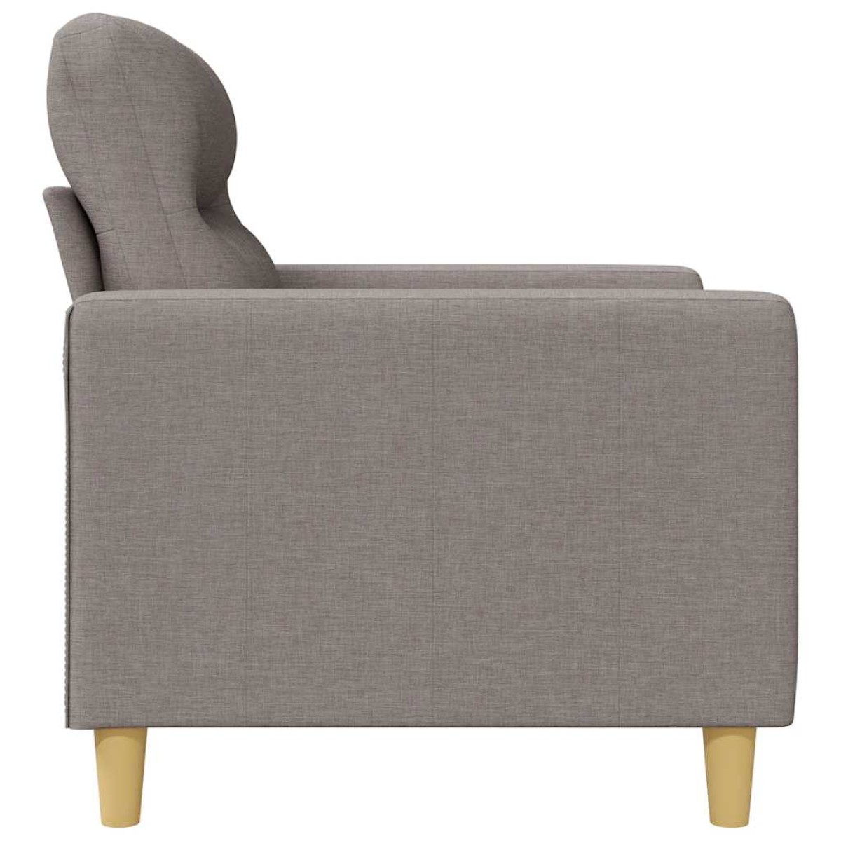 vidaXL Καναπές Διθέσιος Taupe 140 εκ. Υφασμάτινος