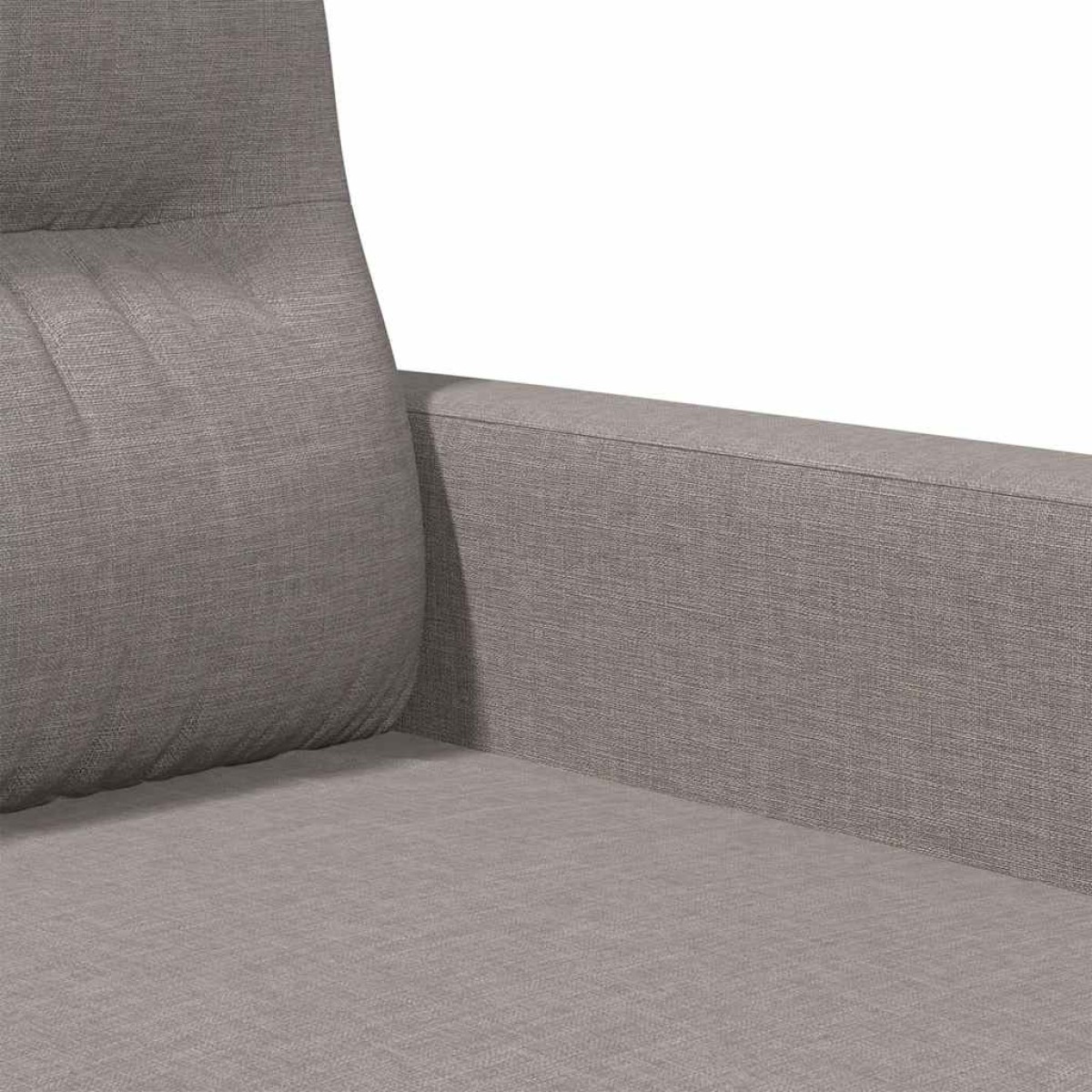 vidaXL Καναπές Διθέσιος Taupe 140 εκ. Υφασμάτινος