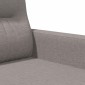 vidaXL Καναπές Διθέσιος Taupe 140 εκ. Υφασμάτινος
