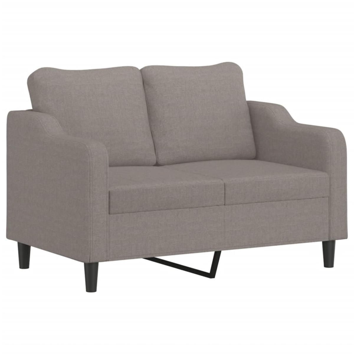 vidaXL Καναπές Διθέσιος Taupe 140 εκ. Υφασμάτινος