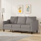 vidaXL Καναπές Τριθέσιος Taupe 180 εκ. Υφασμάτινος