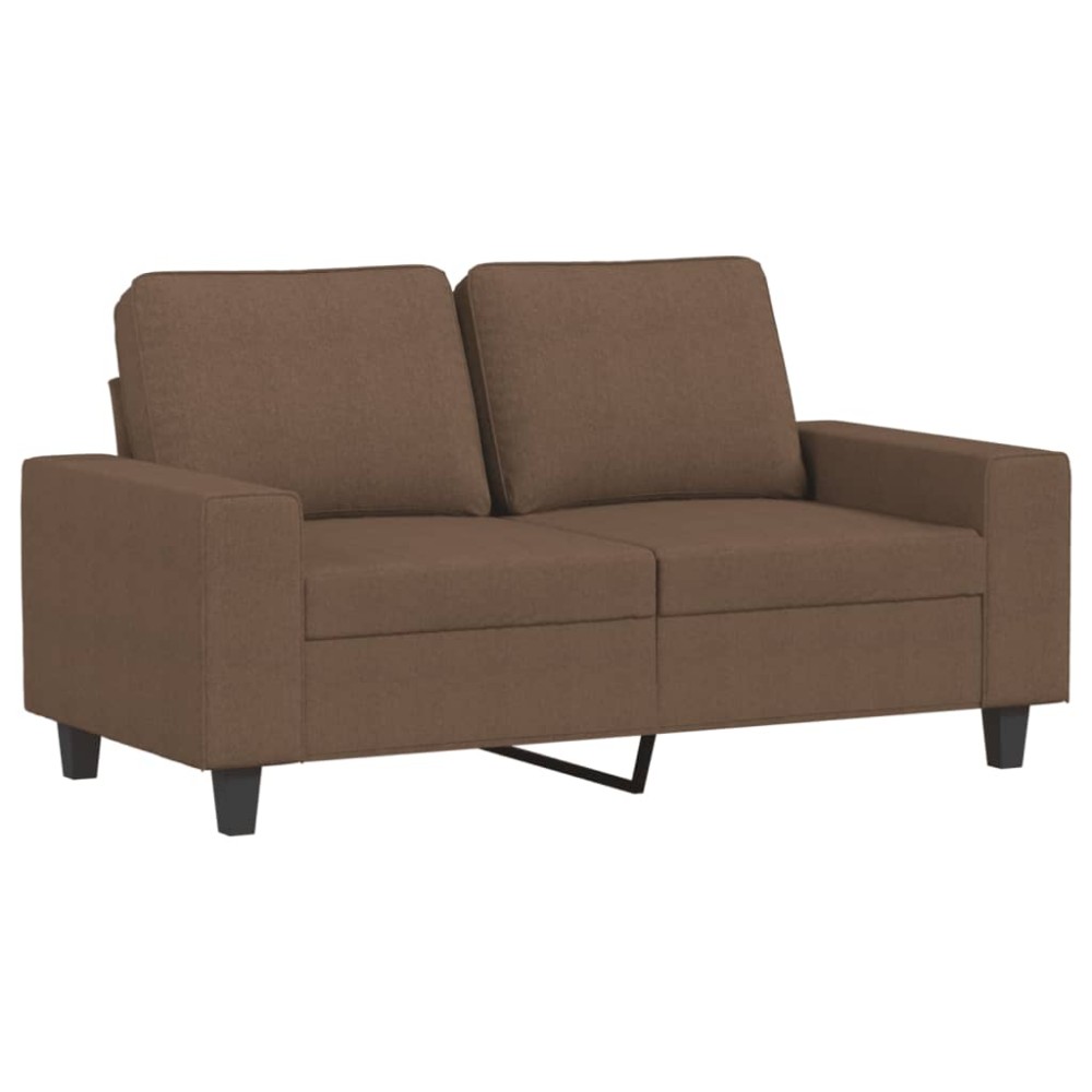 vidaXL Καναπές Διθέσιος Καφέ 120 εκ. Υφασμάτινος