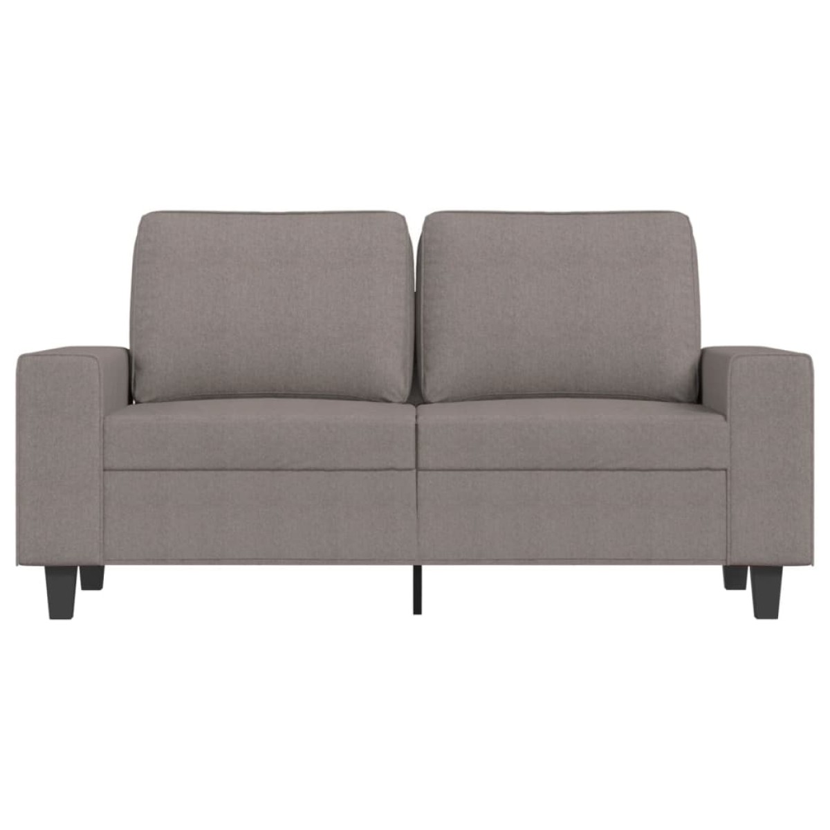vidaXL Καναπές Διθέσιος Taupe 120 εκ. Υφασμάτινος