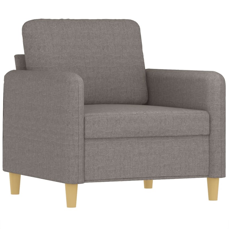 vidaXL Πολυθρόνα Taupe 60 εκ. Υφασμάτινη