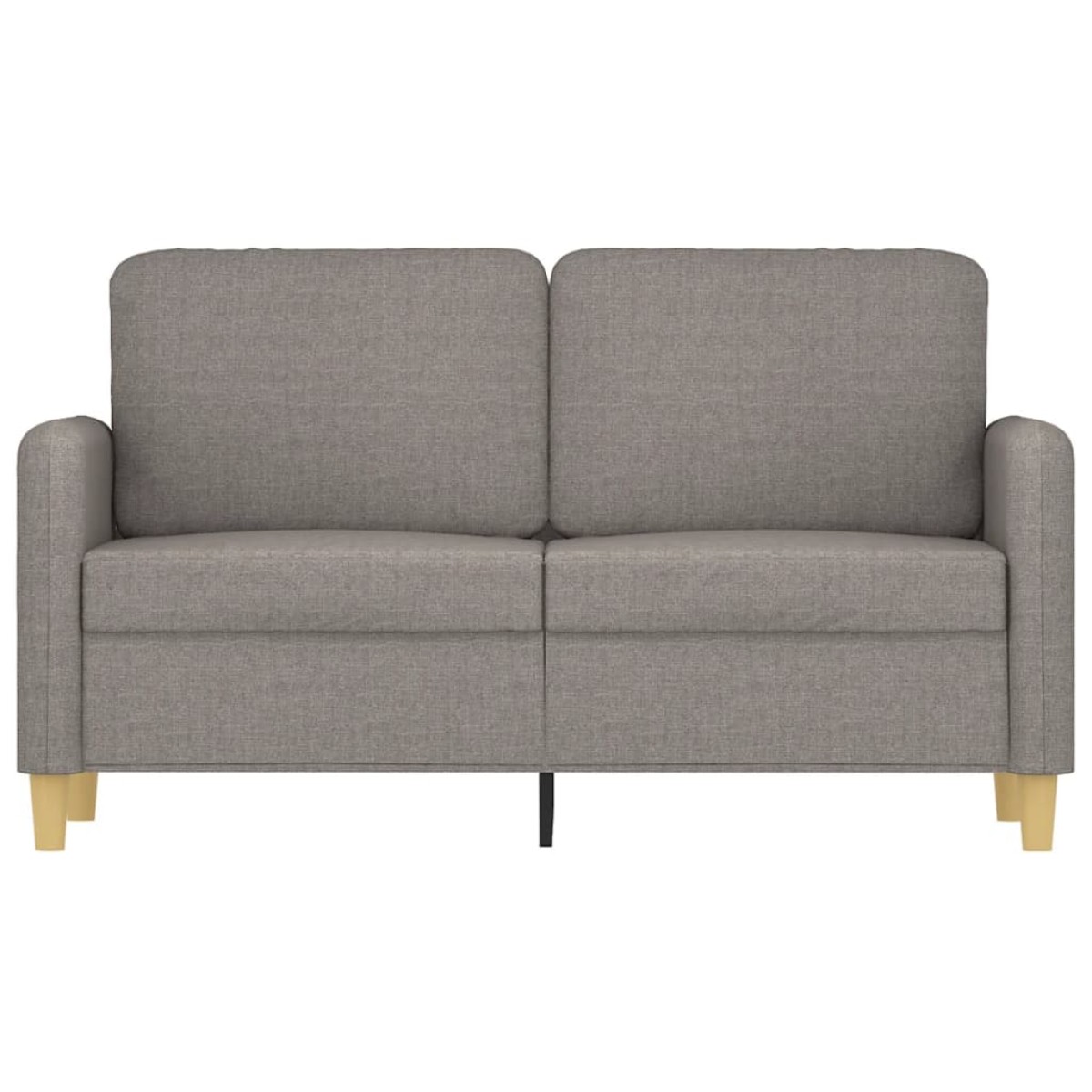 vidaXL Καναπές Διθέσιος Taupe 120 εκ. Υφασμάτινος