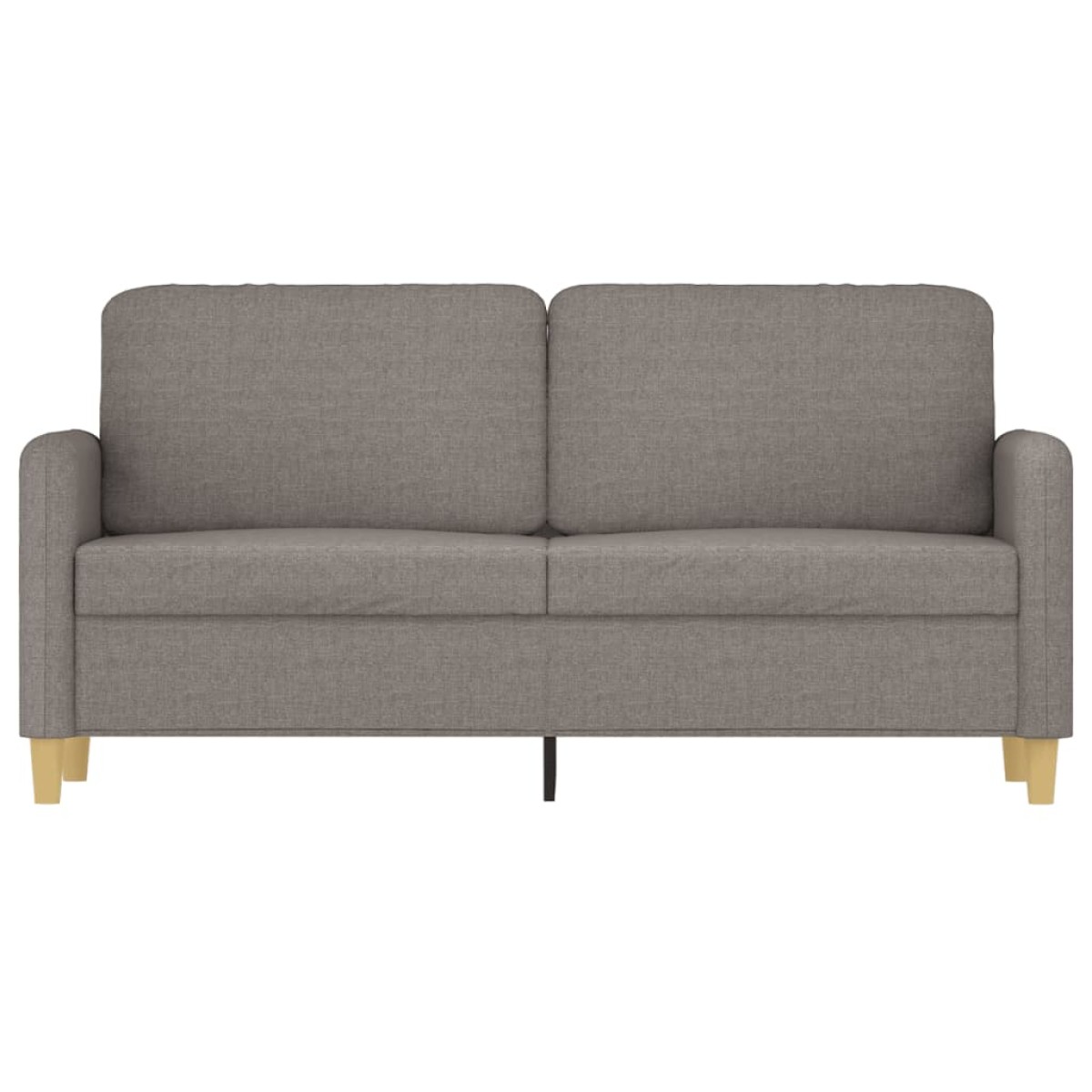vidaXL Καναπές Διθέσιος Taupe 140 εκ. Υφασμάτινος