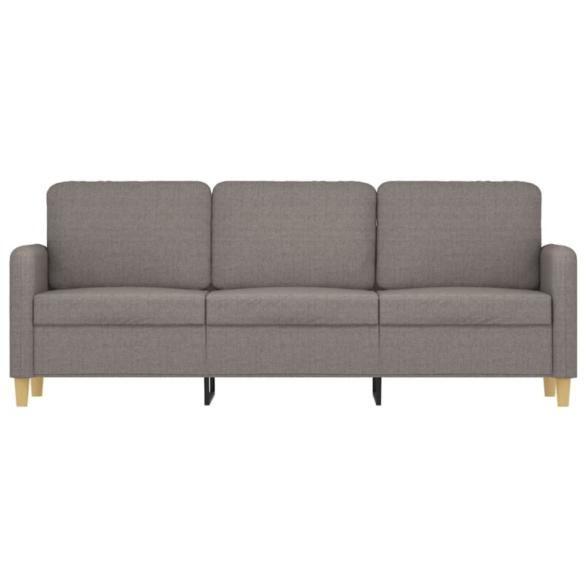 vidaXL Καναπές Τριθέσιος Taupe 180 εκ. Υφασμάτινος