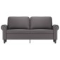 vidaXL Καναπές Διθέσιος Γκρι 140 εκ. από Συνθετικό Δέρμα