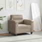 vidaXL Πολυθρόνα Taupe 60 εκ. από Ύφασμα Μικροϊνών