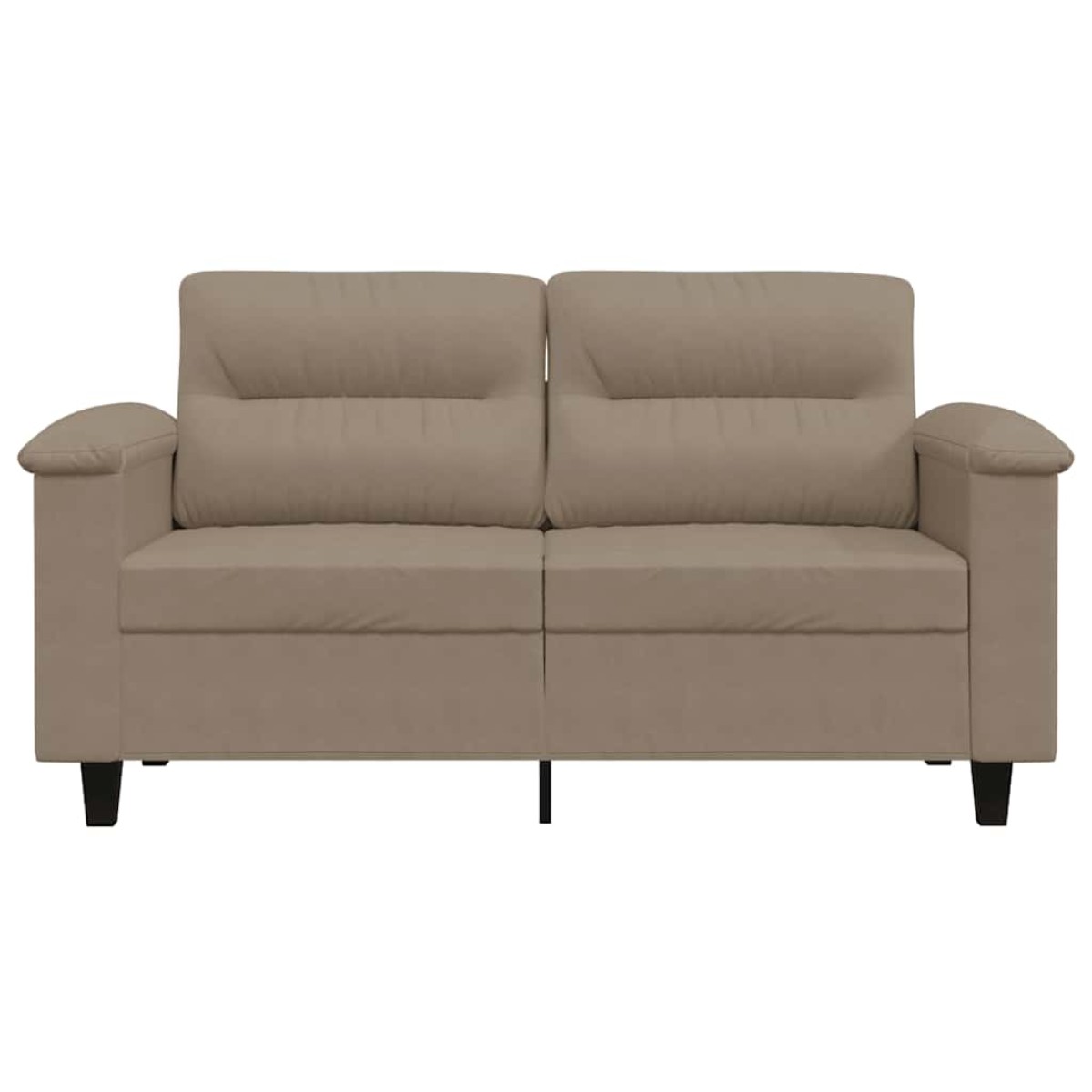 vidaXL Καναπές Διθέσιος Taupe 120 εκ. Ύφασμα μικροϊνών