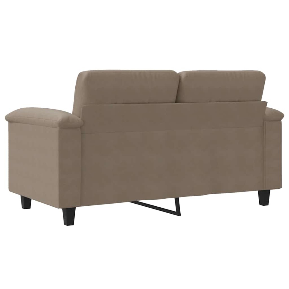 vidaXL Καναπές Διθέσιος Taupe 120 εκ. Ύφασμα μικροϊνών
