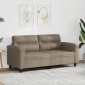 vidaXL Καναπές Διθέσιος Taupe 140 εκ. Ύφασμα μικροϊνών