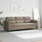 vidaXL Καναπές Τριθέσιος Taupe 180 εκ. Ύφασμα Μακροϊνών