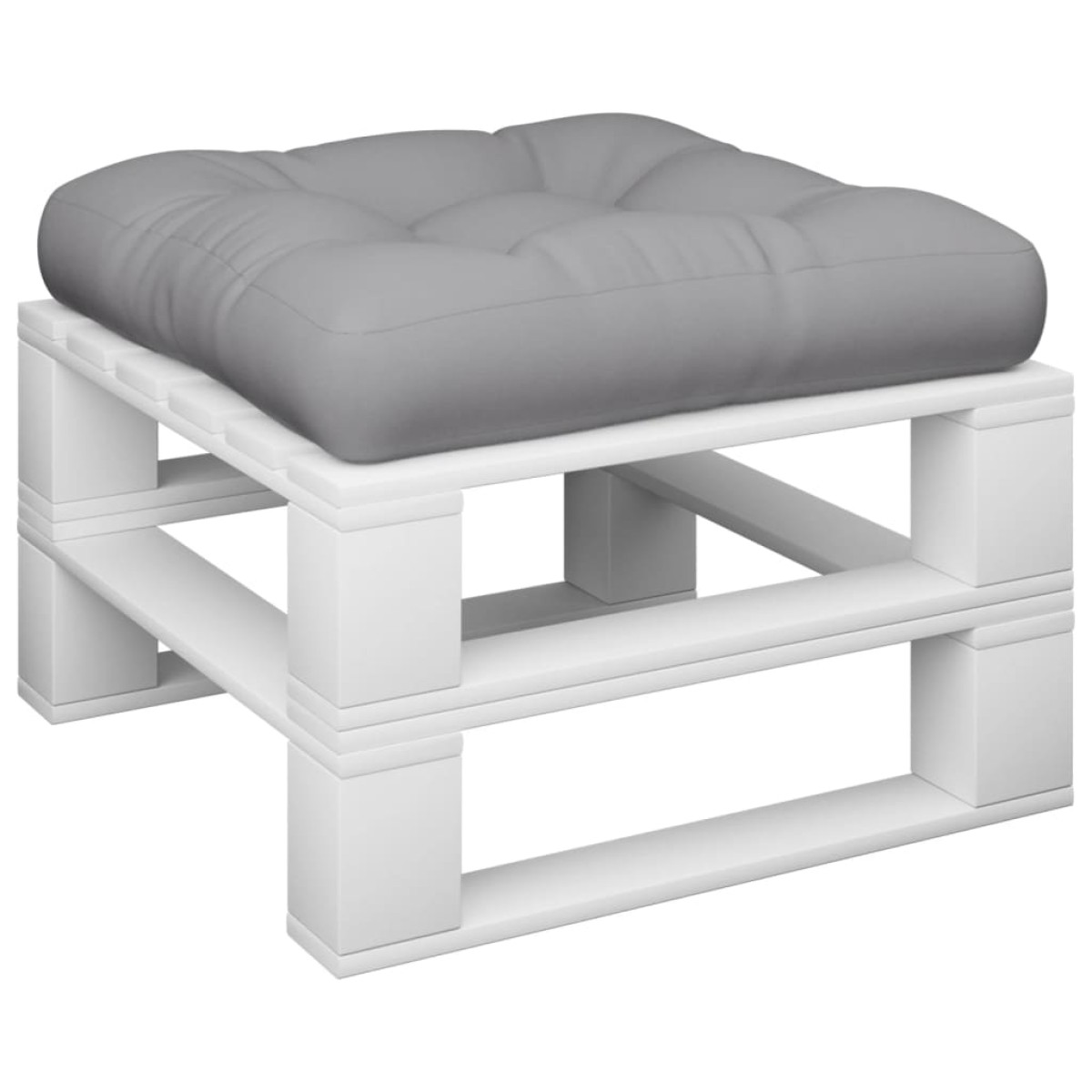 vidaXL Μαξιλάρι Παλέτας Γκρι 50 x 50 x 12 εκ. Υφασμάτινο
