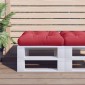 vidaXL Μαξιλάρι Παλέτας Μπορντό 50 x 50 x 12 εκ. Υφασμάτινο