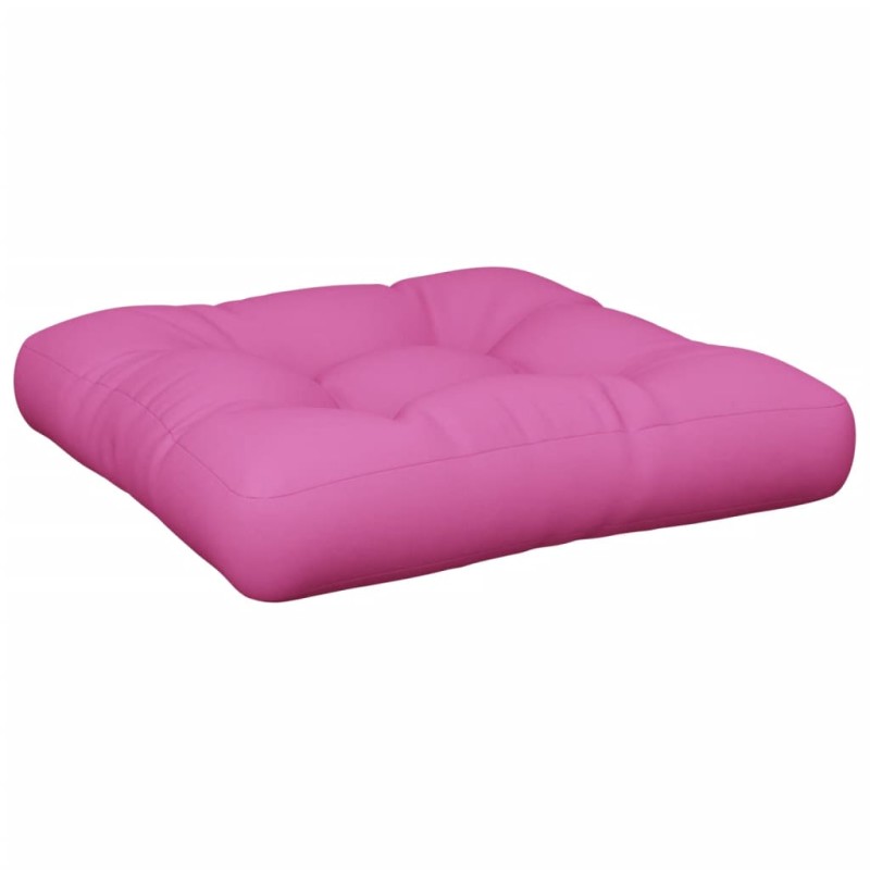 vidaXL Μαξιλάρι Παλέτας Ροζ 50 x 50 x 12 εκ. Υφασμάτινο