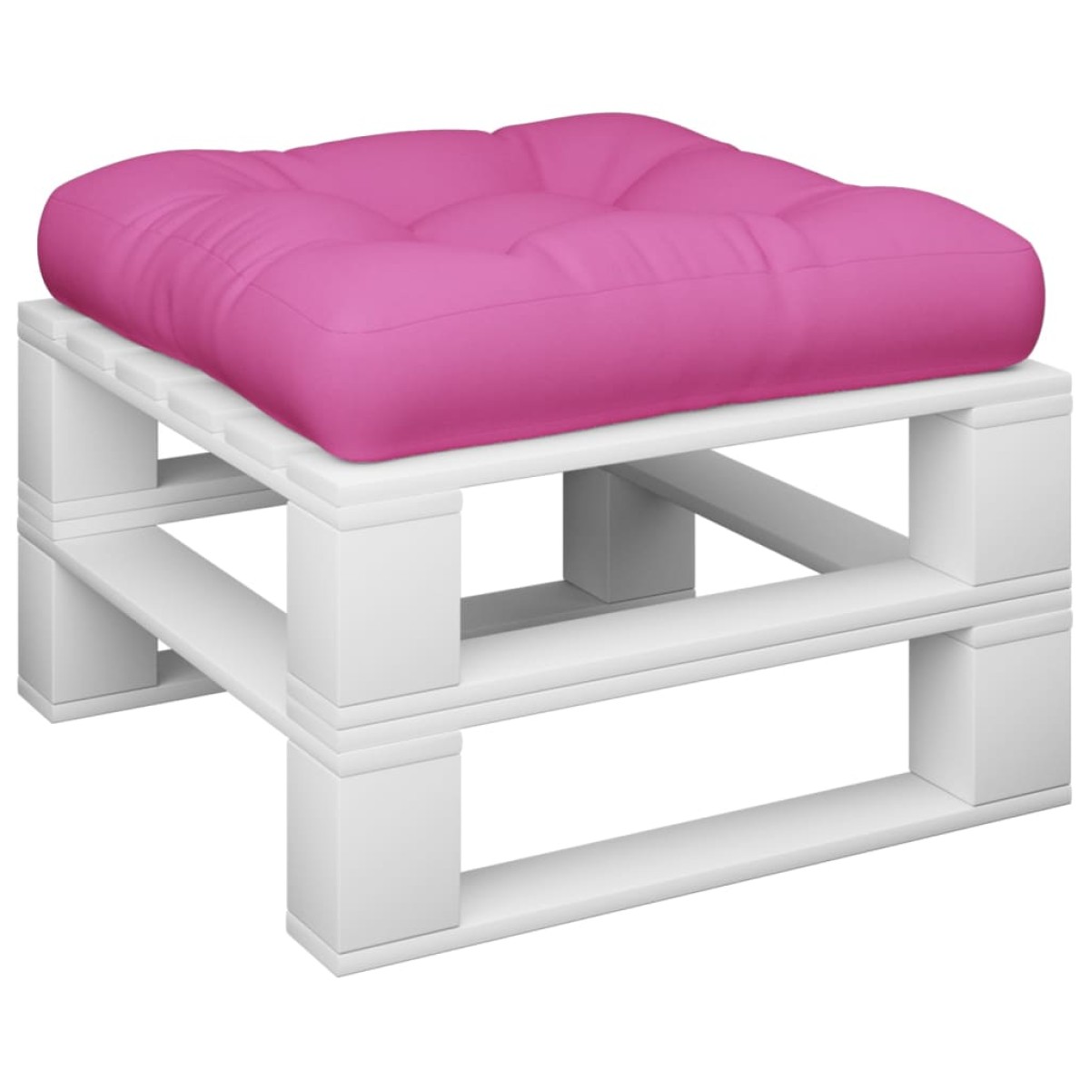 vidaXL Μαξιλάρι Παλέτας Ροζ 50 x 50 x 12 εκ. Υφασμάτινο