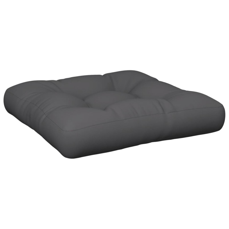 vidaXL Μαξιλάρι Παλέτας Ανθρακί 60 x 60 x 12 εκ. Υφασμάτινο