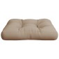 vidaXL Μαξιλάρι Παλέτας Taupe 60 x 60 x 12 εκ. Υφασμάτινο