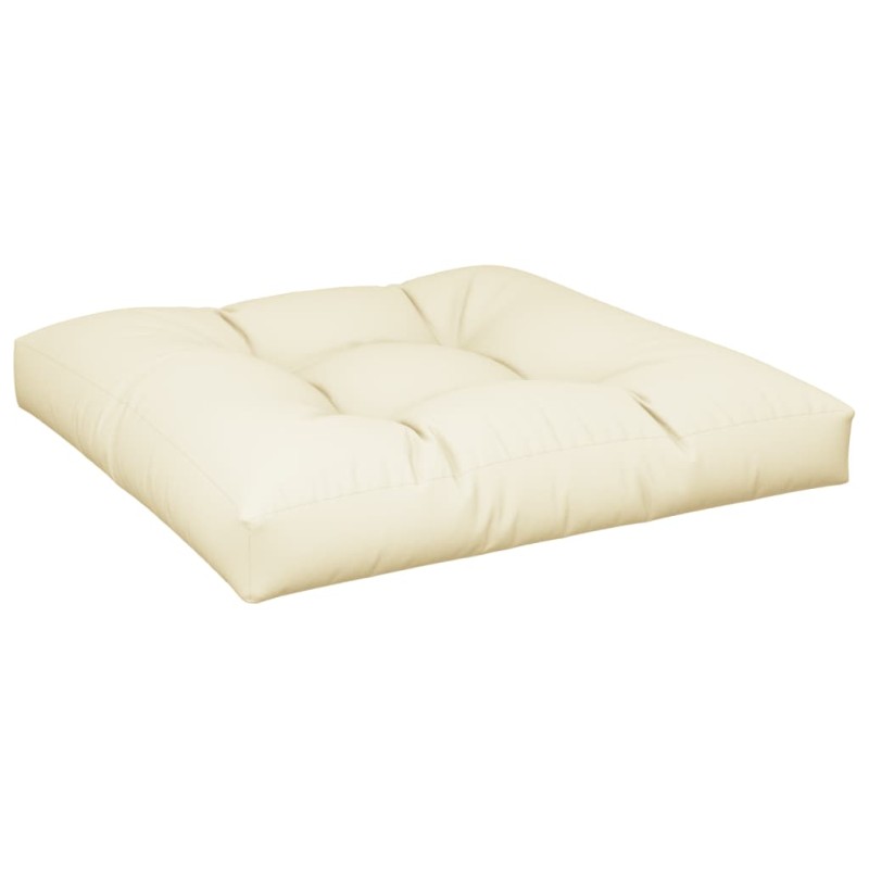 vidaXL Μαξιλάρι Παλέτας Κρεμ 70 x 70 x 12 εκ. Υφασμάτινο