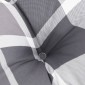 vidaXL Μαξιλάρι Παλέτας Γκρι Καρό 70 x 70 x 12 εκ. Υφασμάτινο