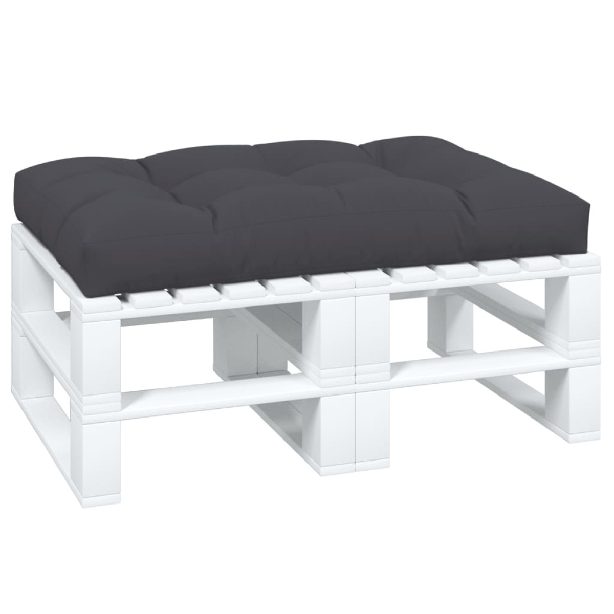 vidaXL Μαξιλάρι Παλέτας Ανθρακί 120 x 80 x 12 εκ. Υφασμάτινο