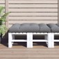 vidaXL Μαξιλάρι Παλέτας Γκρι 120 x 80 x 12 εκ. Υφασμάτινο