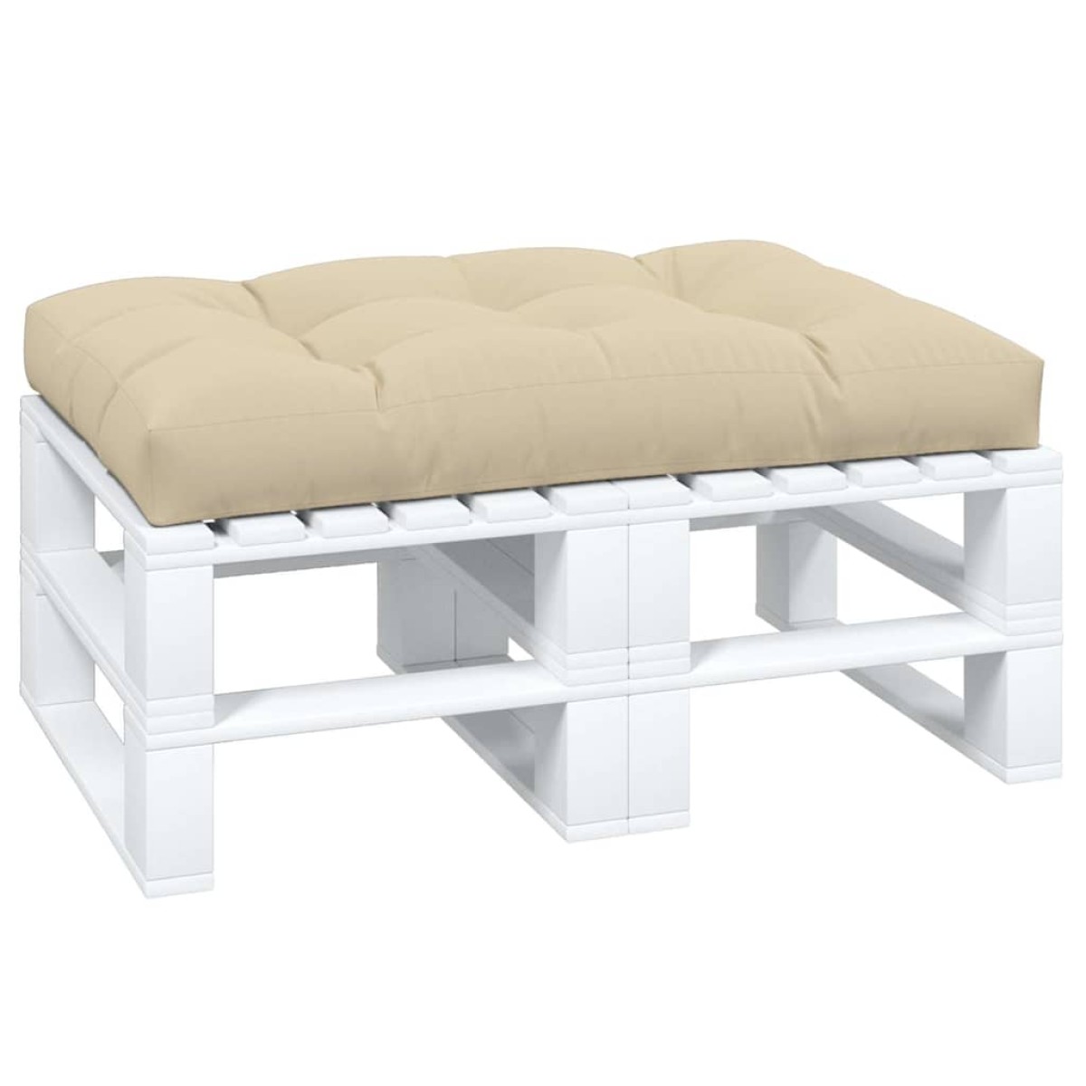 vidaXL Μαξιλάρι Παλέτας Μπεζ 120 x 80 x 12 εκ. Υφασμάτινο