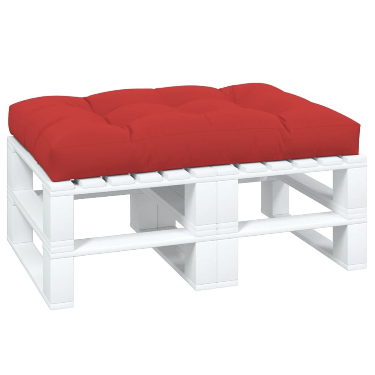 vidaXL Μαξιλάρι Καναπέ Παλέτας Κόκκινο 120 x 80 x 12 εκ. Υφασμάτινο