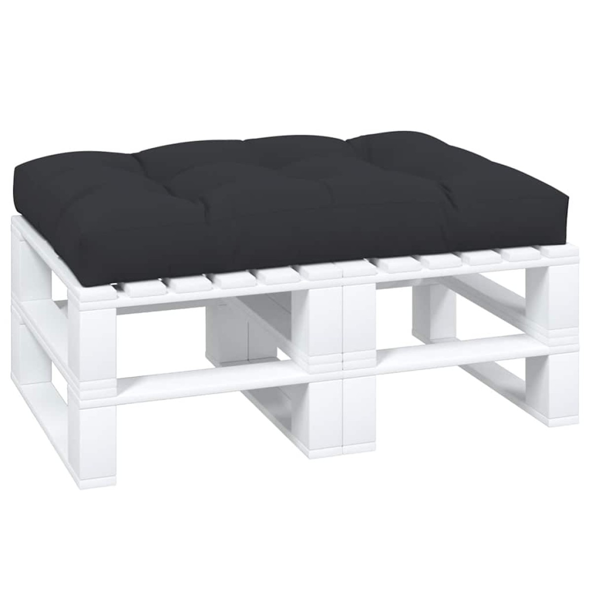 vidaXL Μαξιλάρι Παλέτας Μαύρο 120 x 80 x 12 εκ. Υφασμάτινο