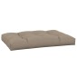 vidaXL Μαξιλάρι Παλέτας Taupe 120 x 80 x 12 εκ. Υφασμάτινο
