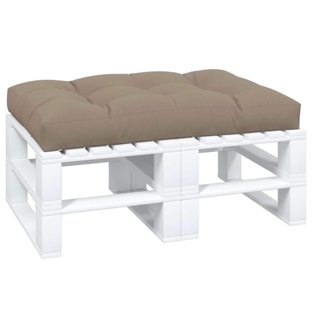 vidaXL Μαξιλάρι Παλέτας Taupe 120 x 80 x 12 εκ. Υφασμάτινο