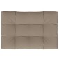 vidaXL Μαξιλάρι Παλέτας Taupe 120 x 80 x 12 εκ. Υφασμάτινο