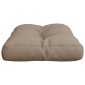 vidaXL Μαξιλάρι Παλέτας Taupe 50 x 40 x 12 εκ. Υφασμάτινο