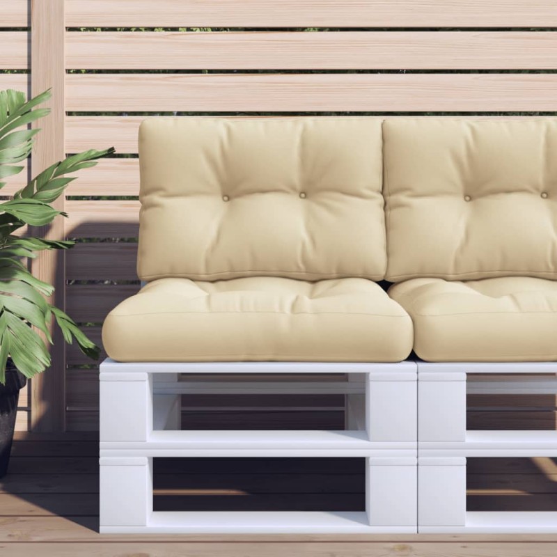 vidaXL Μαξιλάρι Παλέτας Μπεζ 60 x 40 x 12 εκ. Υφασμάτινο